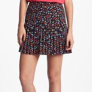 Hinge Skirt Pleated Mini Floral, Size 8